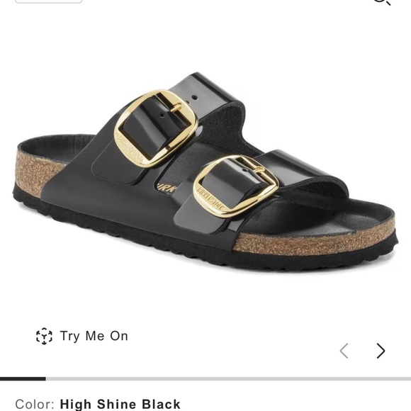 ✨ Birkenstock Arizona Big Buckle — High Shine Black — Women’s 8 / EU 39 — NIB ✨ - Picture 14 of 14